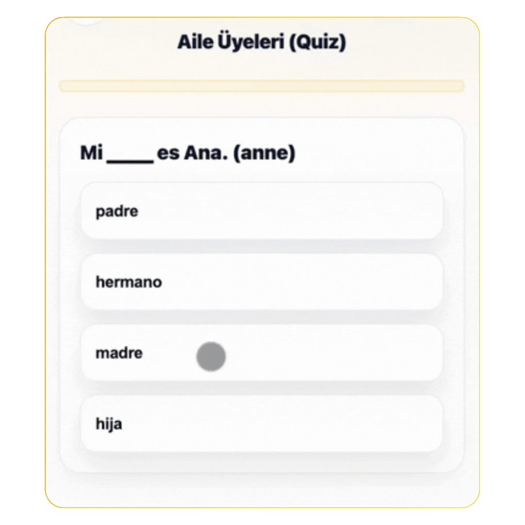 Quiz ekranı